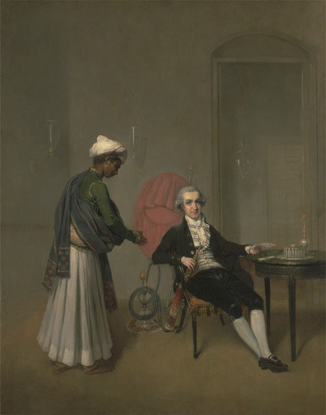 Portrait of a Gentleman, Possibly William Hickey, and an Indian Servant